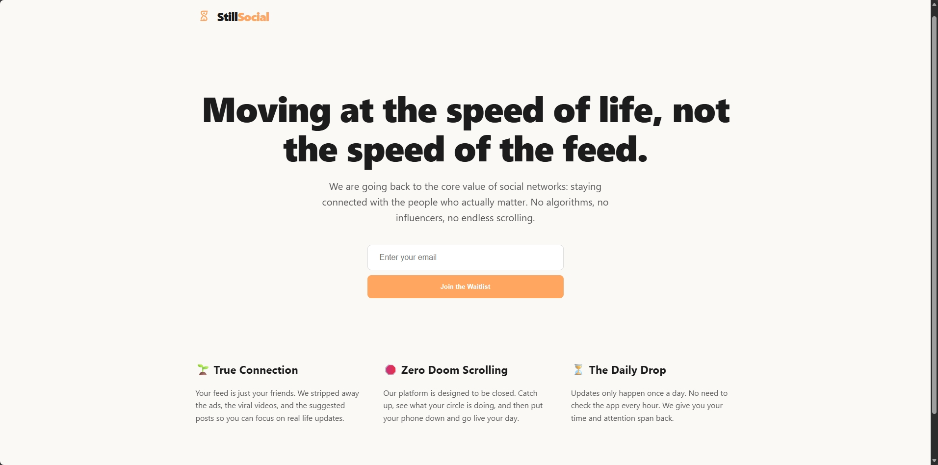 Screenshot of Still Social